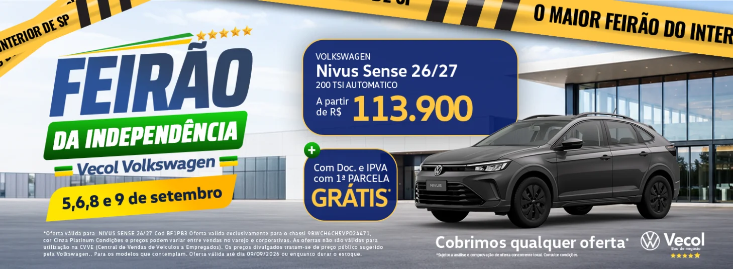 Feirão da Independência Vecol - Nivus Sense 