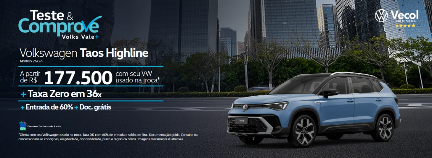 Teste & Comprove - Taos Highline - Vecol - Outubro 
