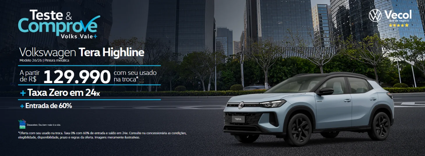 Teste & Comprove - Tera  Highline - Vecol - Outubro 