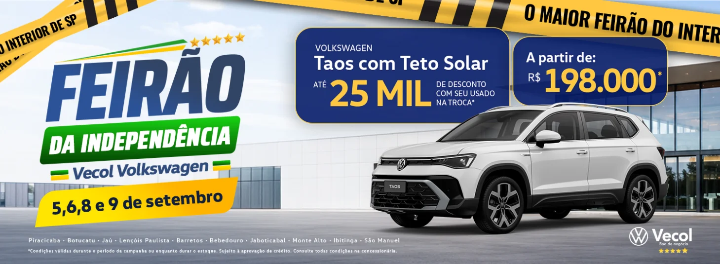 Feirão da Independência Vecol - Taos 