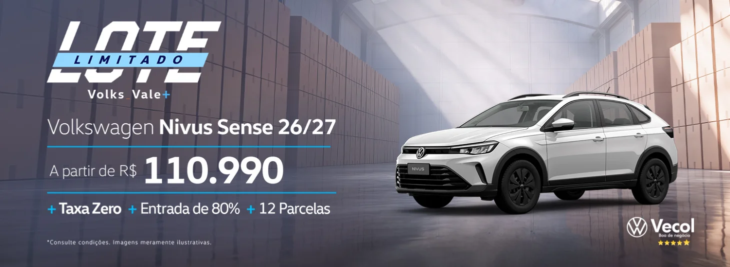 Lote Premiado - Vecol Volkswagen - Nivus Sense 
