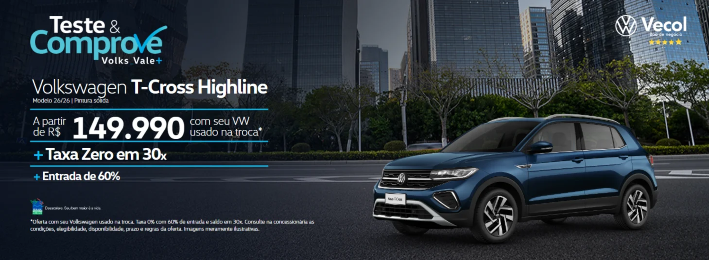 Teste & Comprove - T-Cross Highline - Vecol - Outubro 